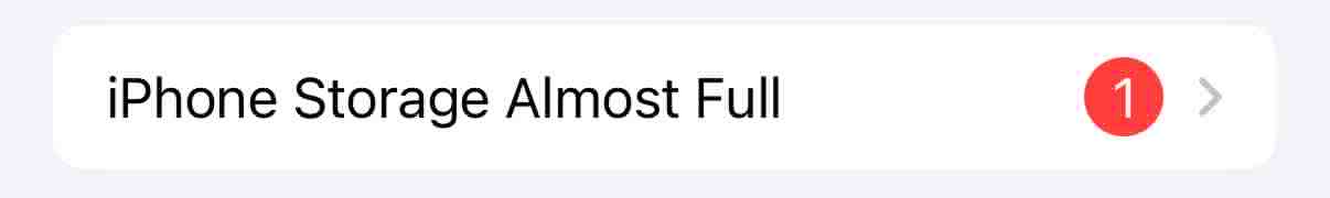 iphone storage